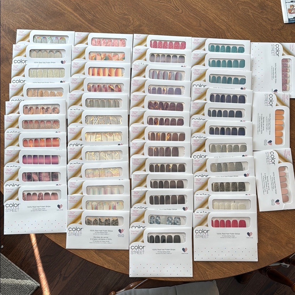 Color Street Nail Polish Strips Collection! 50 sets, never opened! All Included!